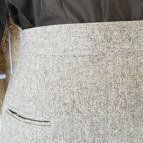 VINTAGE 80's wool blend pencil skirt sz 4 - Picture 2 of 4